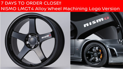 ONE MORE WEEK TO CLOSE!  NISMO LMGT4 ALLOY ROAD WHEELS (CLOSE ON 15 OCT.)